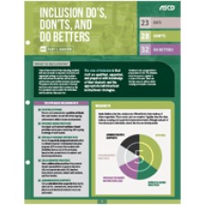 Inclusion Dos, Don'ts, and Do Betters (Quick Reference Guide)