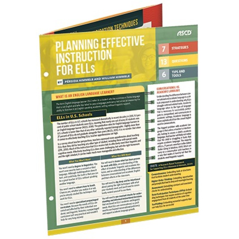 Planning Effective Instruction for Ells (Quick Reference Guide)