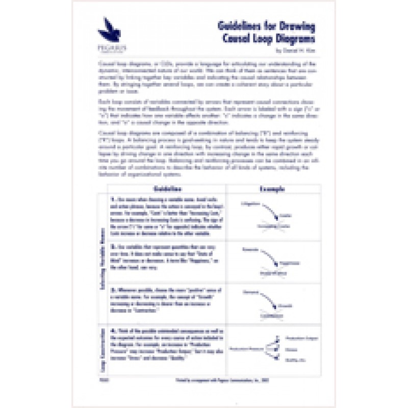 PG 3: Guidelines for Drawing Causal Loop Diagrams