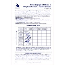 PG 17: Vision Deployment Matrix l: Shifting from a Reactive to a Generative Orientation