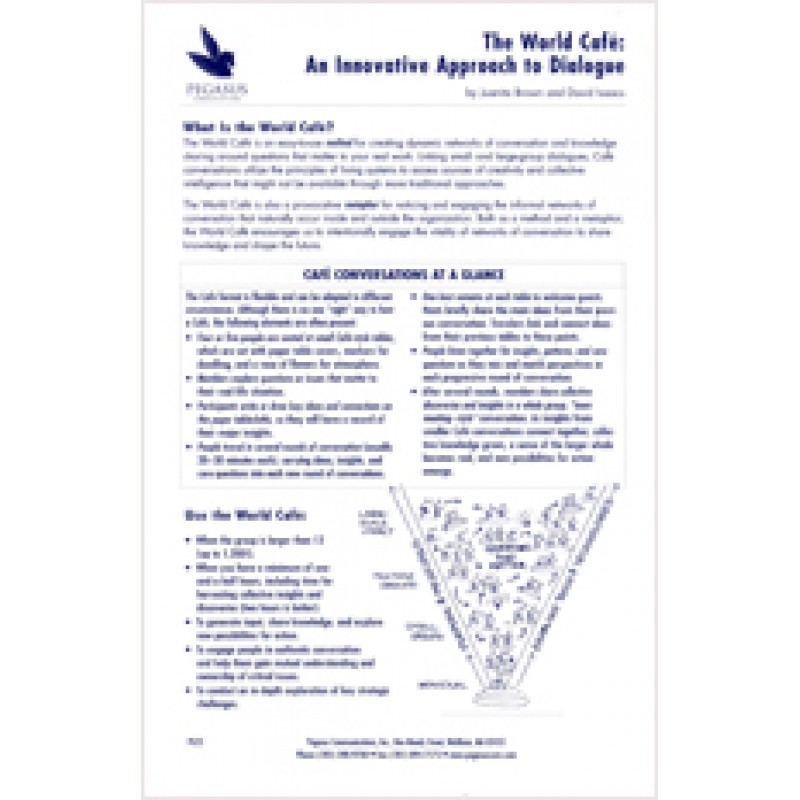 PG 23: The World Cafe: An Innovative Approach to Dialogue